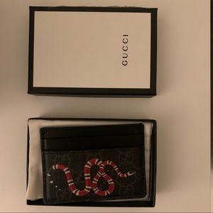 Kingsnake print GG Supreme card case